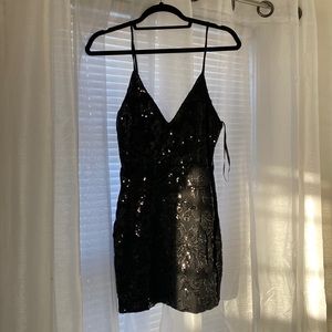 Black sequin mini dress from Windsor size 4